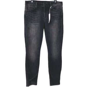 LEVEL 99 Jean Liza Midrise Skinny Flashpoint Rinse Grey Plus Size NWT